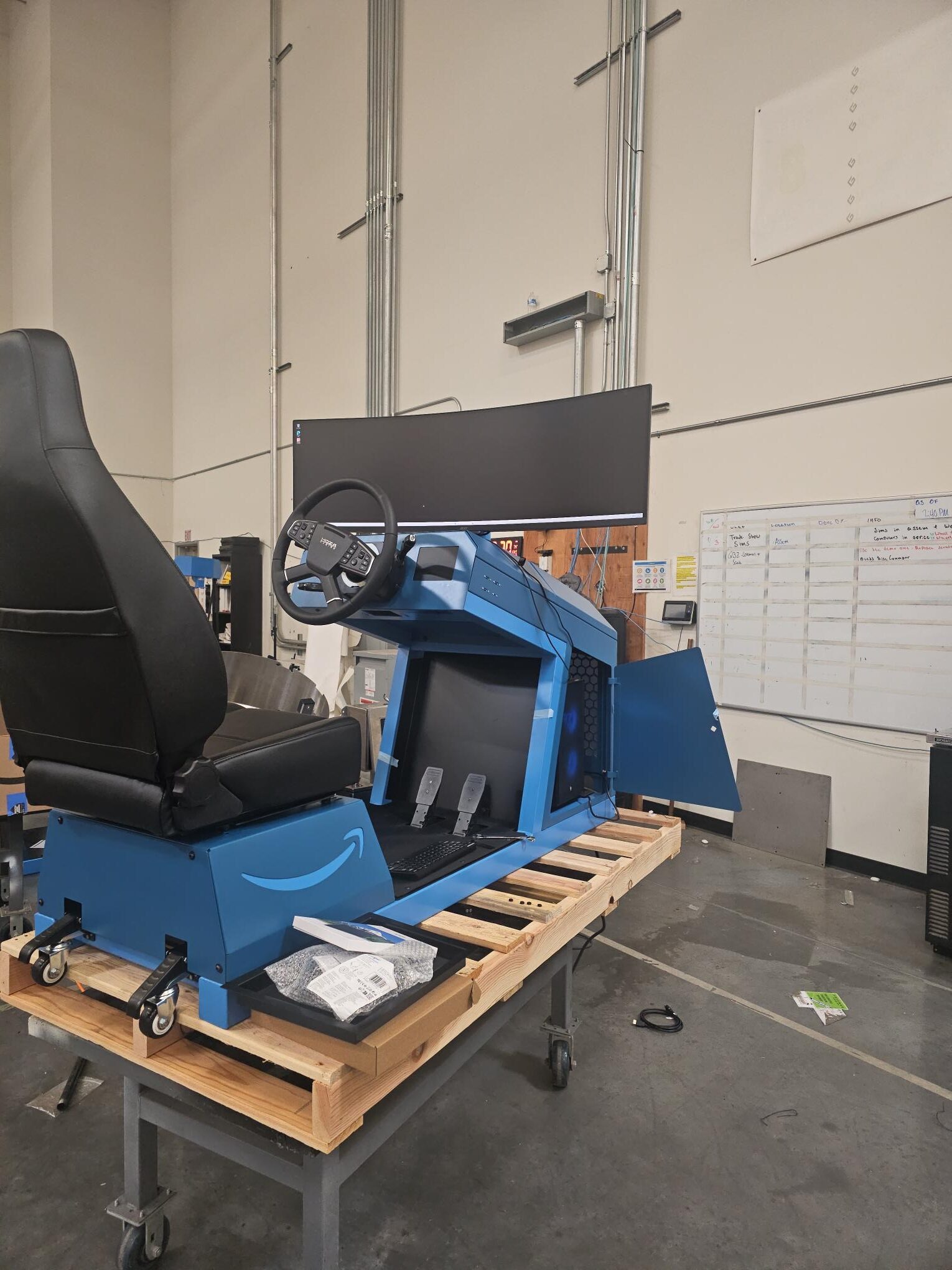 Custom OEM machine operator station built and functionally tested before customer shipment